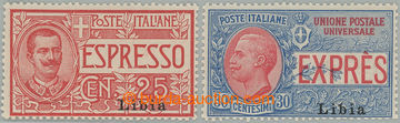 231598 - 1915 Sass.1-2, Express 25C a 30C; bez nálepky, kat. 500€