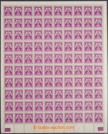 231630 - 1943 ARCHOVINA / Pof.SL23, II. vydání 4K fialová, komplet