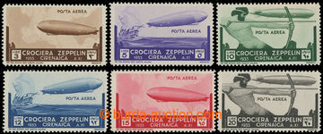 231646 - 1933 Sass.12-17, Airmail Zeppelin 3L - 20L; complete popular