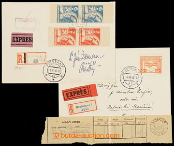 231679 -  comp. 2 pcs of Reg and Express letters, 1x with 9K with CDS