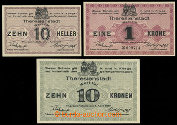 231739 - 1917 VĚZEŇSKÉ ORDER / comp. 3 pcs of orders Theresienstad