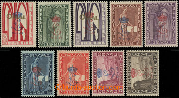 231822 - 1928 Mi.235I-243I, Abbey ORVAL (I), complete set with blue a