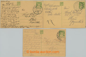 231869 - 1925-1927 AIRMAIL STAMPS ÚTVARY / comp. 3 pcs of PC (story)