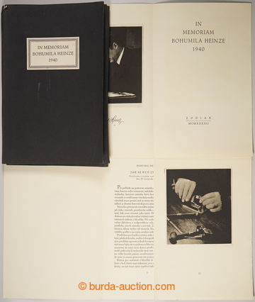 231876 - 1942 IN MEMORIAM BOHUMILA HEINZE 1940 / významná publikace