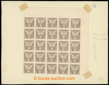 231881 - 1918 COUNTER SHEET / Pof.NV6ST, Falcon in Flight (issue) 30h