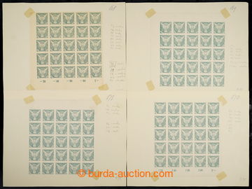 231883 - 1918 ARCHOVINA / Pof.NV4, NV3, NV2, NV1, sestava 7ks rohový