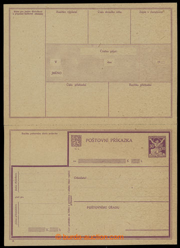 231891 - 1921 CPV4b, OR 30h fialová, kompletní nepoužitá poštovn