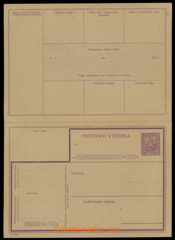 231892 - 1929 CPV12Ab, Znak 80h fialová, kompletní nepoužitá poš