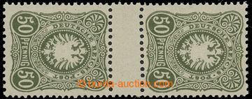 231952 - 1880 Mi.44IIB ZS, Znak 50 Pfennig tmavě olivová, ve svisl
