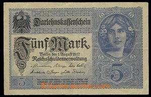 23196 - 1917 Německo  5 Mark 1.8.1917, kvalita 3