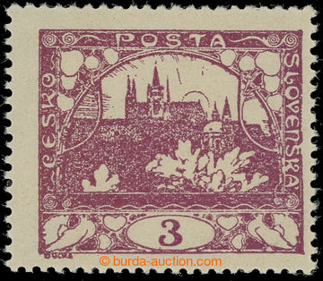 232037 -  Pof.2A, 3h violet with unofficial perf. comb perforation 13