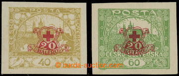 232063 -  Pof.170Nc +171Nc, 40h and 60h imperforated, with red additi