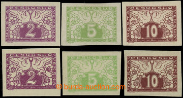 232110 - 1919 Pof.S1N-S3N, Express 2h - 10h, complete set of on white