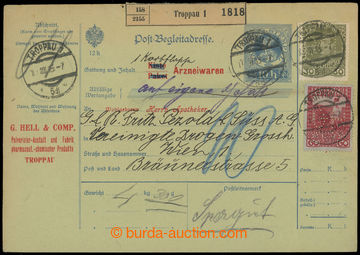 232124 - 1915 ČESKÉ ZEMĚ / Maxa G18, celá poštovní identifikač