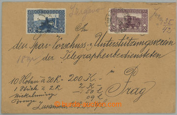 232139 - 1908 money letter for 202K and 59H sent to Prague, franked o