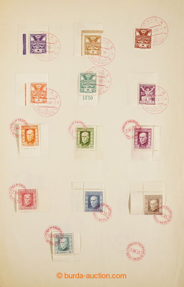 232143 - 1919-1928 [COLLECTIONS]  special postmark and CDS TESTER Ú