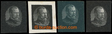 232160 - 1913 EDUARD CHARLES / comp. 4 pcs of C.C. plate proofs portr