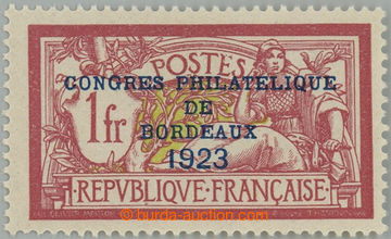 232236 - 1923 Mi.152, Merson 1Fr s přítiskem Congres Philatelique d