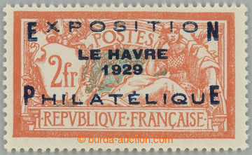 232237 - 1929 Mi.239, Merson 2Fr oranžovočervená s přetiskem EXPO