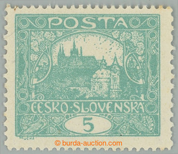 232245 -  Pof.4F, 5h blue-green with line perforation 13¾ : 11½; mi