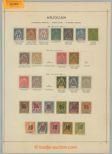 232403 - 1892-1912 [SBÍRKY]  téměř kompletní sbírka na listu Sc