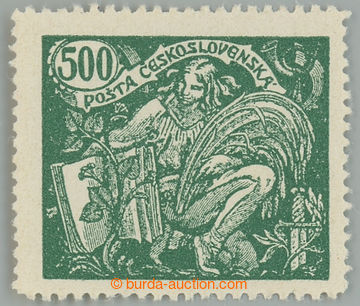 232435 -  Pof.168A, 500h zelená, perforace ŘZ 13¾; svěží