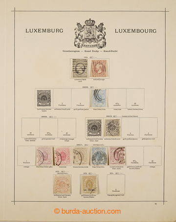 232529 - 1852-1927 [SBÍRKY]  stará sbírka na 14 listech Schaubek, 