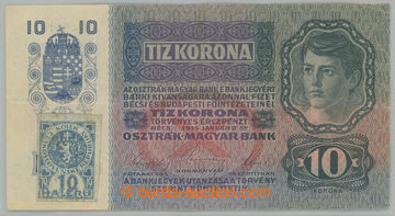 232611 - 1919 Ba.1a, 10K 1915 with stříhaným revenue, set 1098; cr