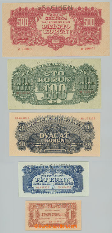 232705 - 1944 Ba.56-60, comp. 5 pcs of Moskevských orders, values 1 