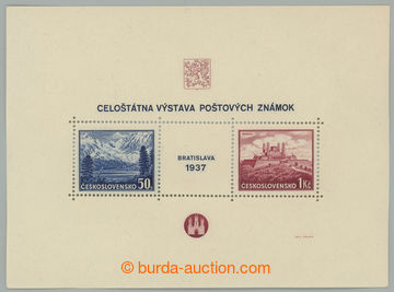 232894 - 1937 Pof.A329/330 VV, aršík Bratislava 1937 s výrazným 