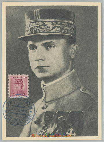 232950 - 1948 CARTES MAXIMUM / M. R. ŠTEFÁNIK, čb. pohlednice velk