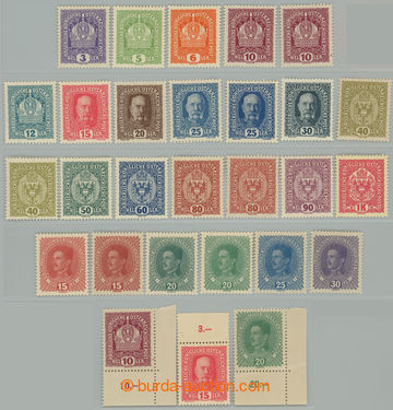 232990 - 1916 POSTAGE STAMPS / MALÝ FORMÁT / Coat of arms, Crown, F