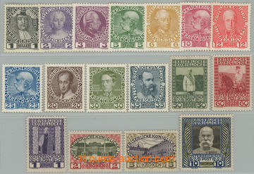 232997 - 1908 ANK.139-156, Jubilejní 1H-10K; bezvadná série po prv
