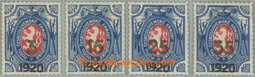 233037 - 1919 Pof.PP8, PP11, PP12, PP13, Charitable stamps - lion 3K/