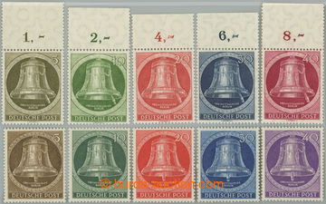 233094 - 1951, 1953 Mi.82-86, 101-105, 5-40Pfg, 2 complete sets, set 