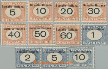 233116 - 1909 Sass.P12-P22, Doplatní - číslicové vydání 5c-10L 