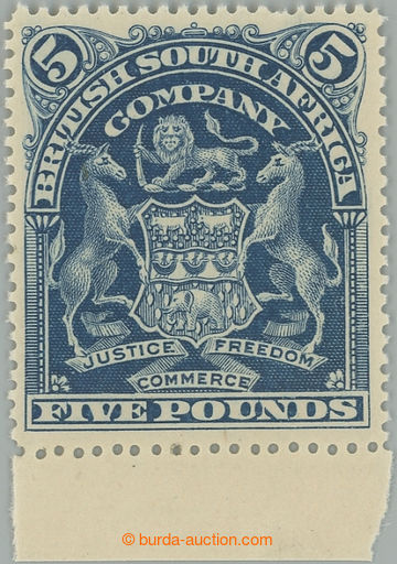 233123 - 1898 SG.92, Znak £5 modrá krajová; bezvadná a jako vždy