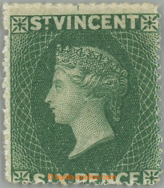 233129 - 1871 SG.16, Viktorie 6P (Perkins & Bacon), tmavě zelená, p