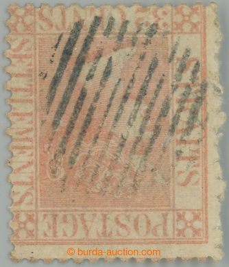 233194 - 1867 SG.18, Viktorie 32C pale red, průsvitka CC PŘEVRÁCEN