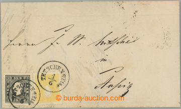 233200 - 1858 letter with Ferch.10II + 11Ib, Franz Joseph I. 2Kr and 