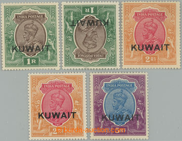 233202 - 1929-1937 SG.25, 25w, 26, 26w, 27, indické Jiří VI. s př