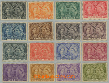 233256 - 1897 SG.121-140, Jubilee ½P - $5, complete unused set; new 