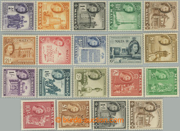 233263 - 1956-1964 SG.266-282, 314-315, Alžběta II. - Motivy ¼d - 