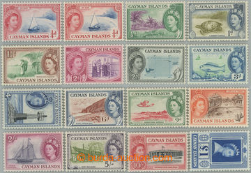 233275 - 1953-1962 SG.148-161a, Alžběta II. - Motivy ¼d - £1, kom