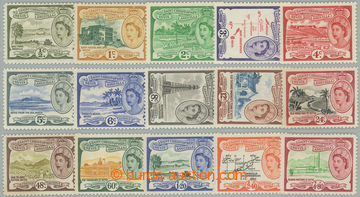 233307 - 1954 SG.106a-118, Elizabeth II. - Motives ½c - $4.80, compl