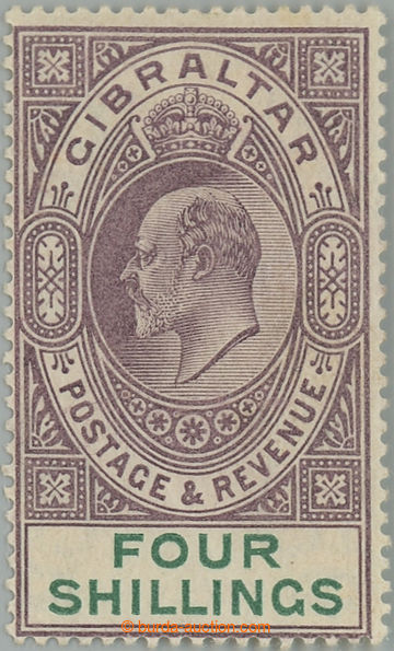 233330 - 1903 SG.53, Edward VII. 4Sh, wmk Crown CA; c.v.. £150