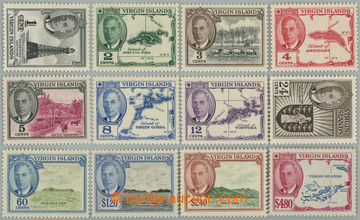 233340 - 1952 SG.136-147, George VI. 1c-$4.80; complete set of 12 sta