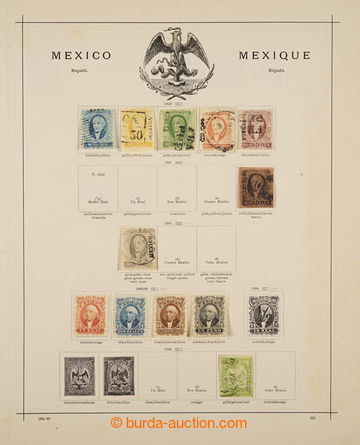 233343 - 1856-1910 [COLLECTIONS]  old collection on 9 pages Schaubek,