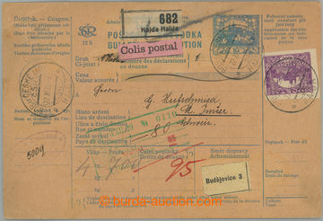 233362 - 1920 CPP12, whole p.stat dispatch-note addressed to to Switz