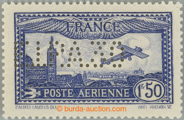 233377 - 1930 Mi.255, Airmail 1,50Fr with perfin E.I.P.A.; lightly hi